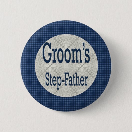 Stiefvater des Bräutigam-Knopfes Button (Vorderseite)