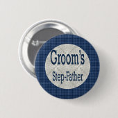 Stiefvater des Bräutigam-Knopfes Button (Vorne & Hinten)