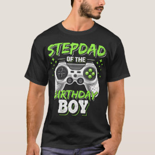 Stiefvater des Geburtstagsjungen passendes Videosp T-Shirt