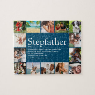 Stiefvater, Stiefpapa Definition 14 Foto Blau Puzzle