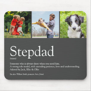 Stiefvater Stiefpapa Definition 3 Foto Spaß Grau Mousepad