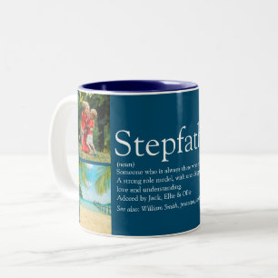 Stiefvater, Stiefpapa Definition 4 Foto Blau Lusti Zweifarbige Tasse