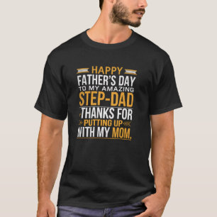 Stiefvater Vatertag Lustiges Geschenk von Frau, Ki T-Shirt
