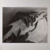 Stieglitz Georgia O'Keeffe Hands Horse Skull Foto Poster (Vorne)