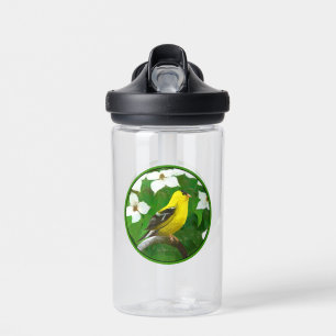Stieglitz-Malerei - Originale Wildvogel-Kunst Trinkflasche