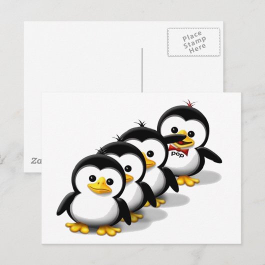 Stiel Postkarte (Vorne/Hinten)