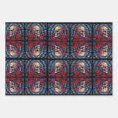 Stiele und Steine Skull & Rose Geschenkpapier Set (Vorderseite)