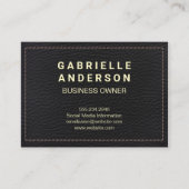 Stielleder Visitenkarte (Vorderseite)