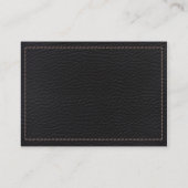 Stielleder Visitenkarte (Rückseite)