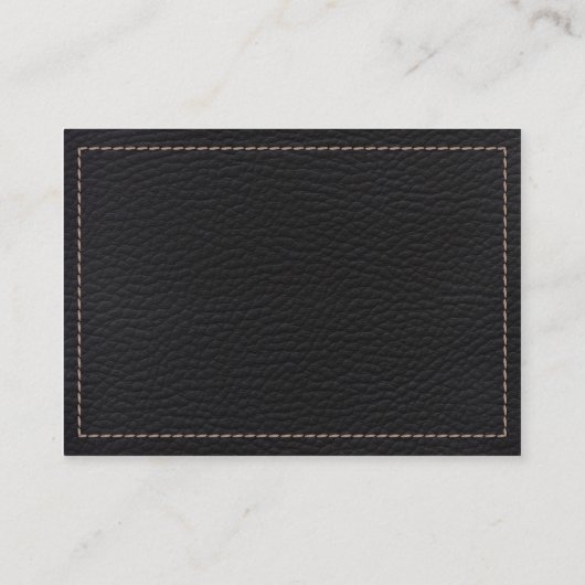 Stielleder Visitenkarte (Rückseite)