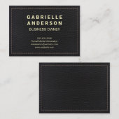 Stielleder Visitenkarte (Vorne/Hinten)