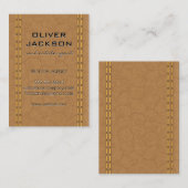 Stielleder Visitenkarte (Vorne/Hinten)