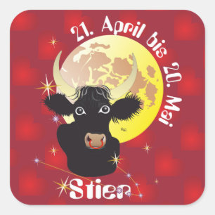 Stier 21. April bis 20. Mai Aufkleber