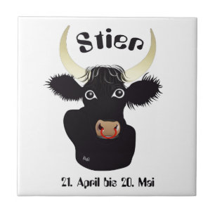 Stier 21. April bis 20. Mai Fotofliese Fliese