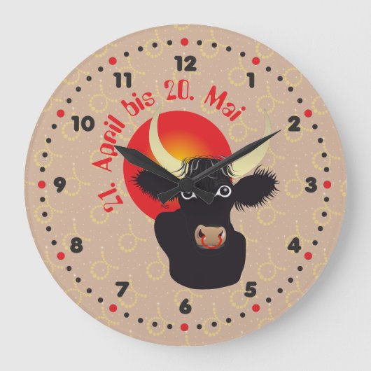 Stier 21. April bis 20. Mai Uhr (Vorderseite)
