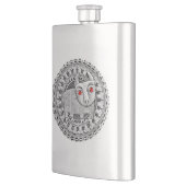 Stier 8 Unze. Flasche Flachmann (Links)