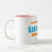 Stier-Aqua Zweifarbige Tasse (Links)