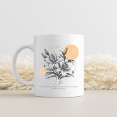 Stier Astrologie Florale Lilie Sternzeichen Geburt Kaffeetasse