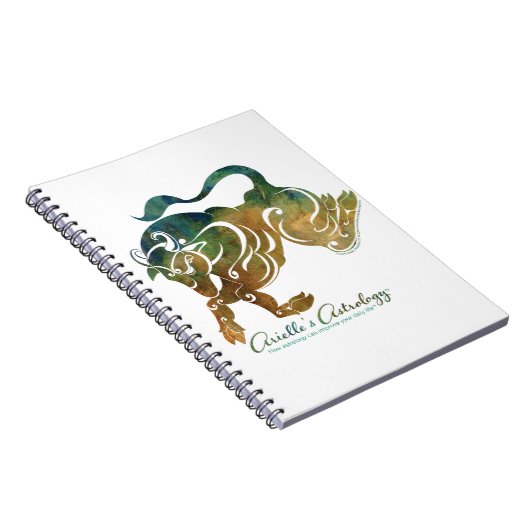 Stier-Astrologie-Notizbuch Notizblock (Rechte Seite)
