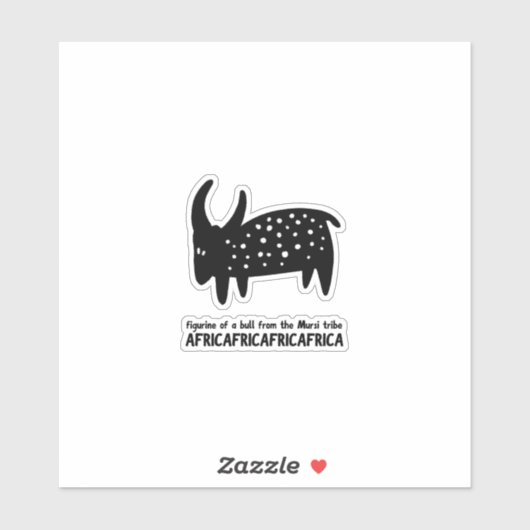 Stier Aufkleber (Blatt)