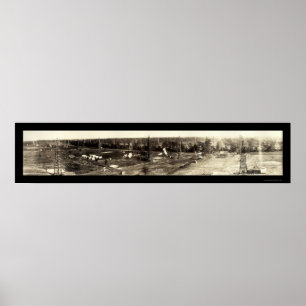Stier-Bayou-Öl LA Foto 1919 Poster