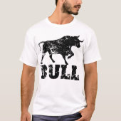Stier beunruhigte T-Shirt (Vorderseite)