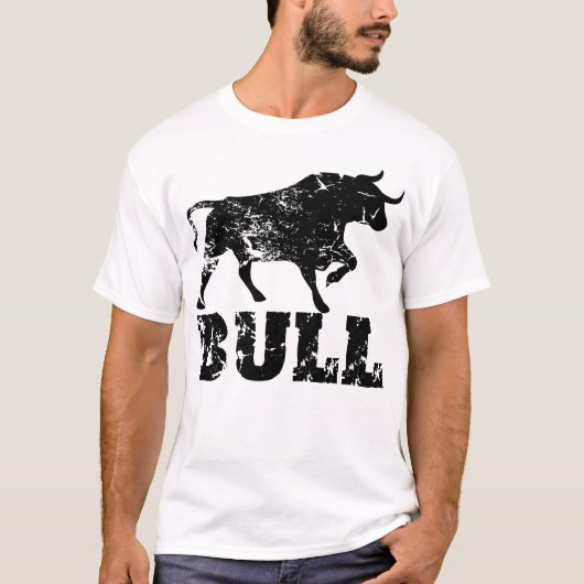 Stier beunruhigte T-Shirt (Vorderseite)