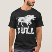 Stier beunruhigte T-Shirt (Vorderseite)