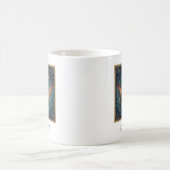 Stier Blau Himmelssternzeichen Kaffeetasse (Mittel)