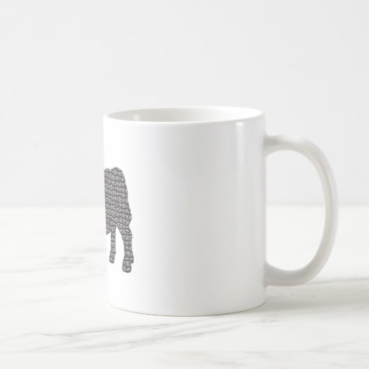 Stier blockierte kaffeetasse (Rechts)