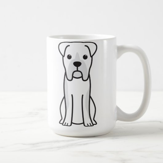 Stier-Boxer-HundeCartoon Kaffeetasse (Rechts)