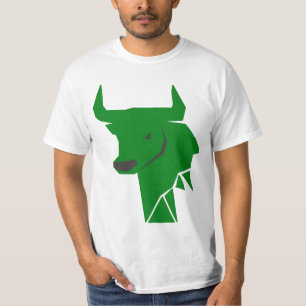 Stier Bull Grünes Icon – Astrologie Design T-Shirt
