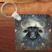 Stier Bull Zodiac Astrologie Mystischer Geburtstag Schlüsselanhänger (Vorderseite)