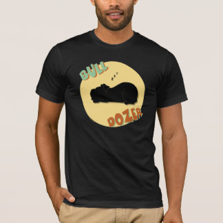 Stier-Bulldozer-Dunkelheits-T - Shirt