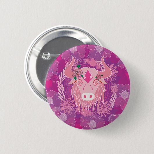 Stier Button (Vorne & Hinten)