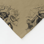 Stier Constellation Hevelius 1690 Gravur Fleecedecke (Ecke)