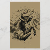 Stier Constellation Hevelius 1690 Gravur Flyer (Vorne)