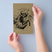 Stier Constellation Hevelius 1690 Gravur Flyer (Handgriff)