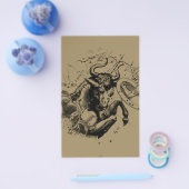 Stier Constellation Hevelius 1690 Gravur Flyer (Einzeln)