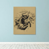 Stier Constellation Hevelius 1690 Gravur Leinwanddruck (Insitu (Holzboden))