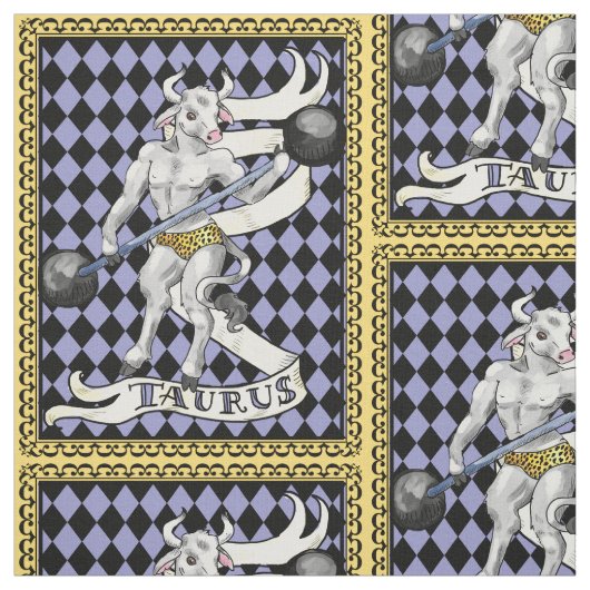 Stier das Stier minotaur Mannsgewebe Stoff (Muster)