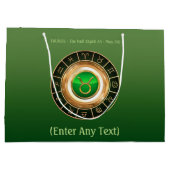 Stier - das Stier-Tierkreis-Zeichen Große Geschenktüte (Rückseite)