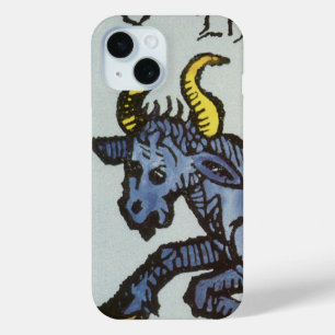 Stier der Bulle, Vintage Zeichen des Zodiak iPhone 15 Hülle