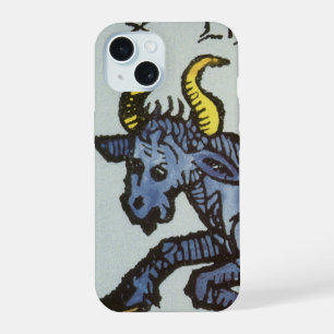 Stier der Bulle, Vintage Zeichen des Zodiak iPhone 15 Hülle