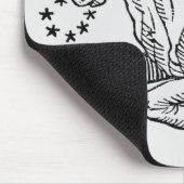 Stier (der Stier) eine Illustration vom Mousepad (Ecke)