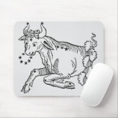 Stier (der Stier) eine Illustration vom Mousepad (Mit Mouse)