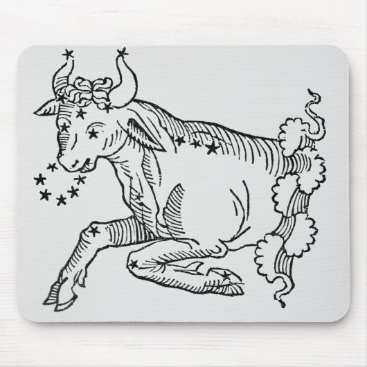 Stier (der Stier) eine Illustration vom Mousepad (Vorne)