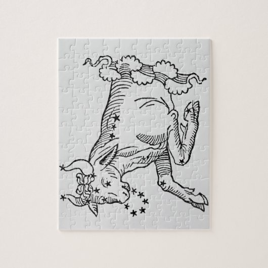 Stier (der Stier) eine Illustration vom Puzzle (Vertikal)