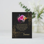 Stier der Stier Postkarte (Stehend Vorderseite)