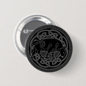 Stier des Wohlstandes - keltischer Button (Vorne & Hinten)